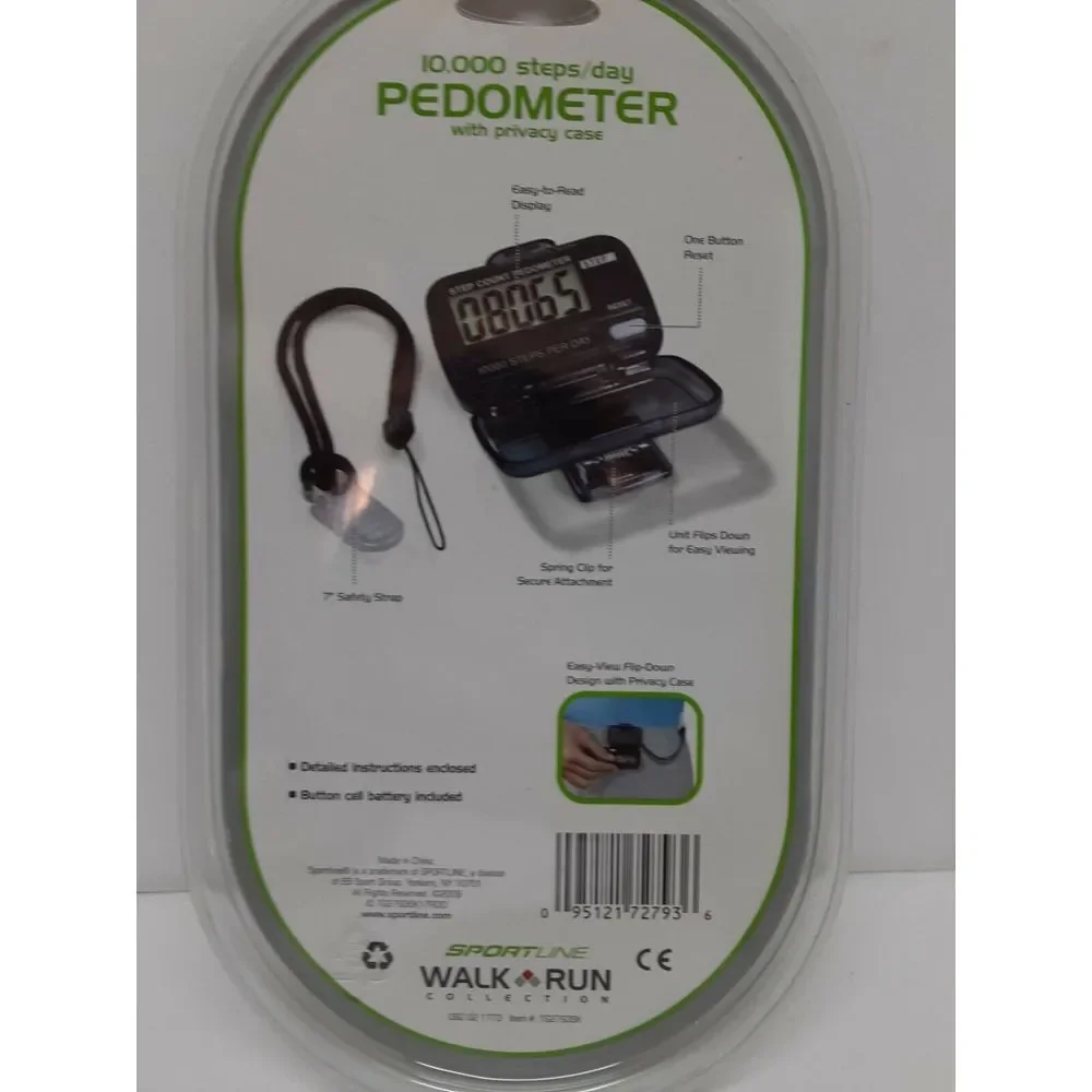 New Sportline Clip-n-Go Pedometer | Factory‎ Sealed I Free Shipping
